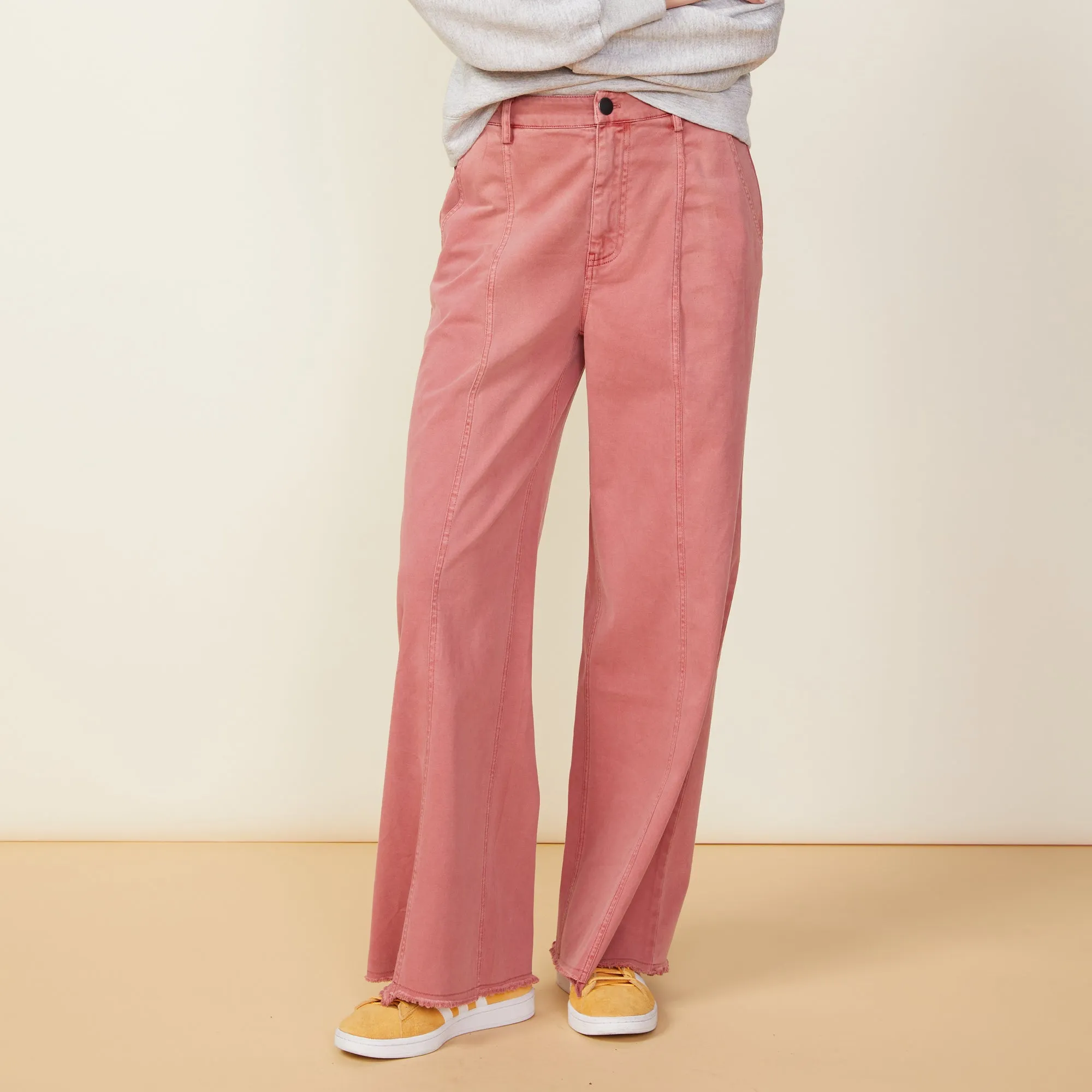 Wide Leg Seamed Pants sold by Monrow product image thumbnail 2