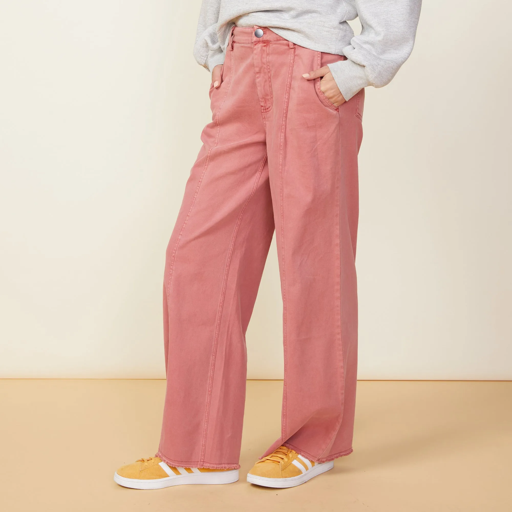 Wide Leg Seamed Pants sold by Monrow product image thumbnail 3