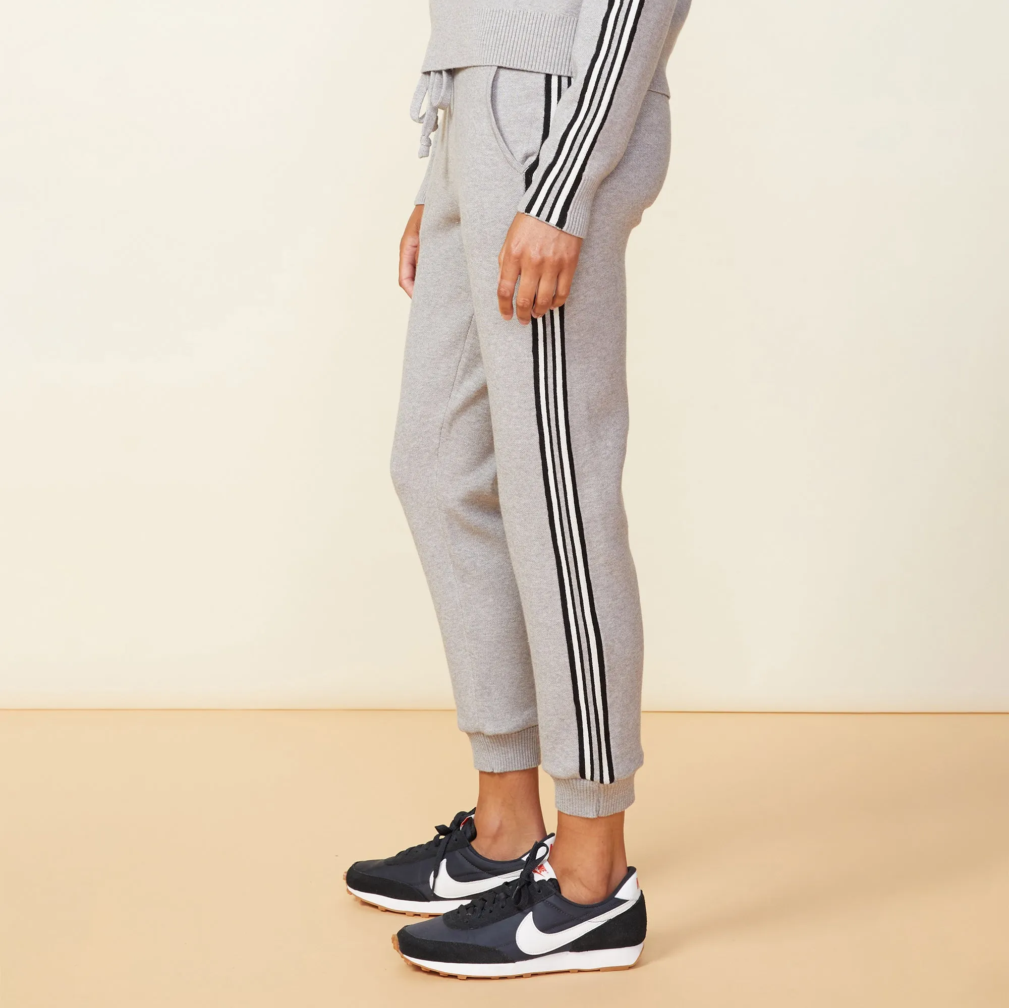 Soft Knit Track Cuffed Jogger sold by Monrow product image thumbnail 2