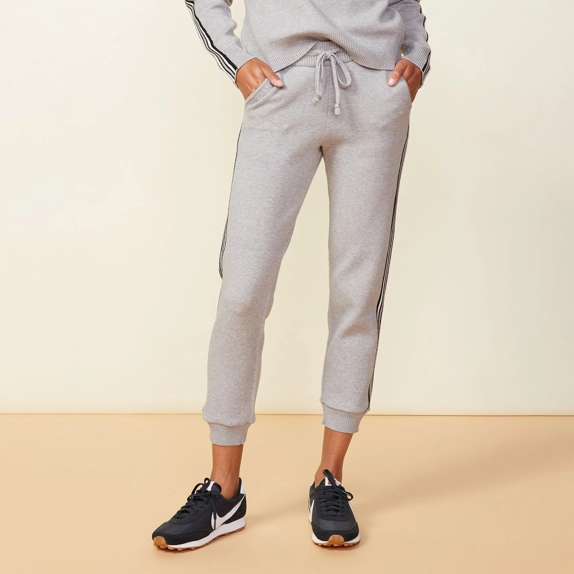 Soft Knit Track Cuffed Jogger sold by Monrow