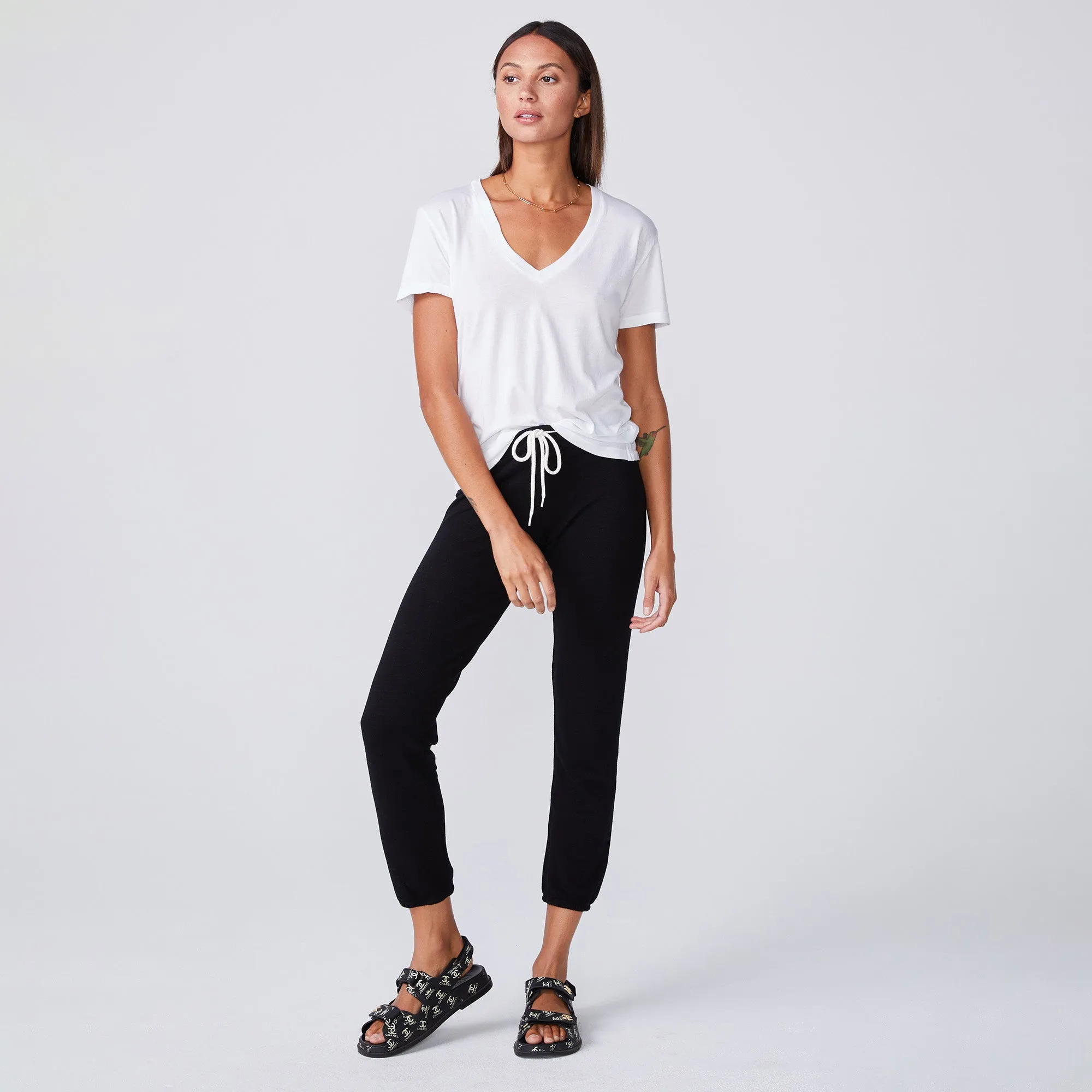 Cotton Modal Relaxed V Neck Tee sold by Monrow product image thumbnail 2
