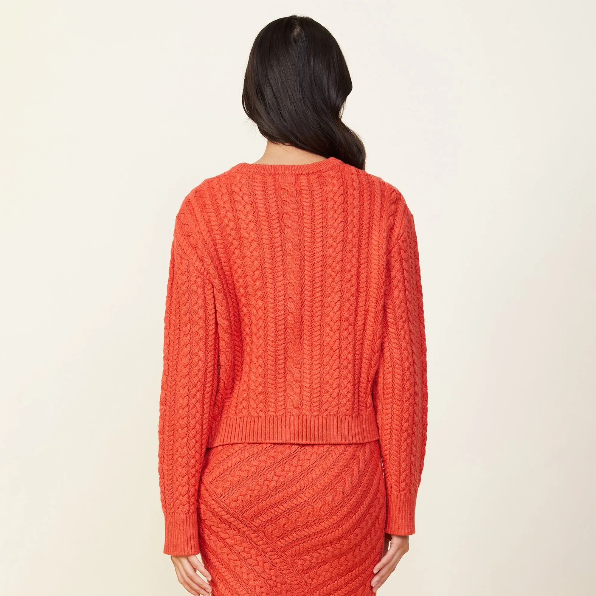 Merino Wool Cable Knit Sweater sold by Monrow product image thumbnail 4