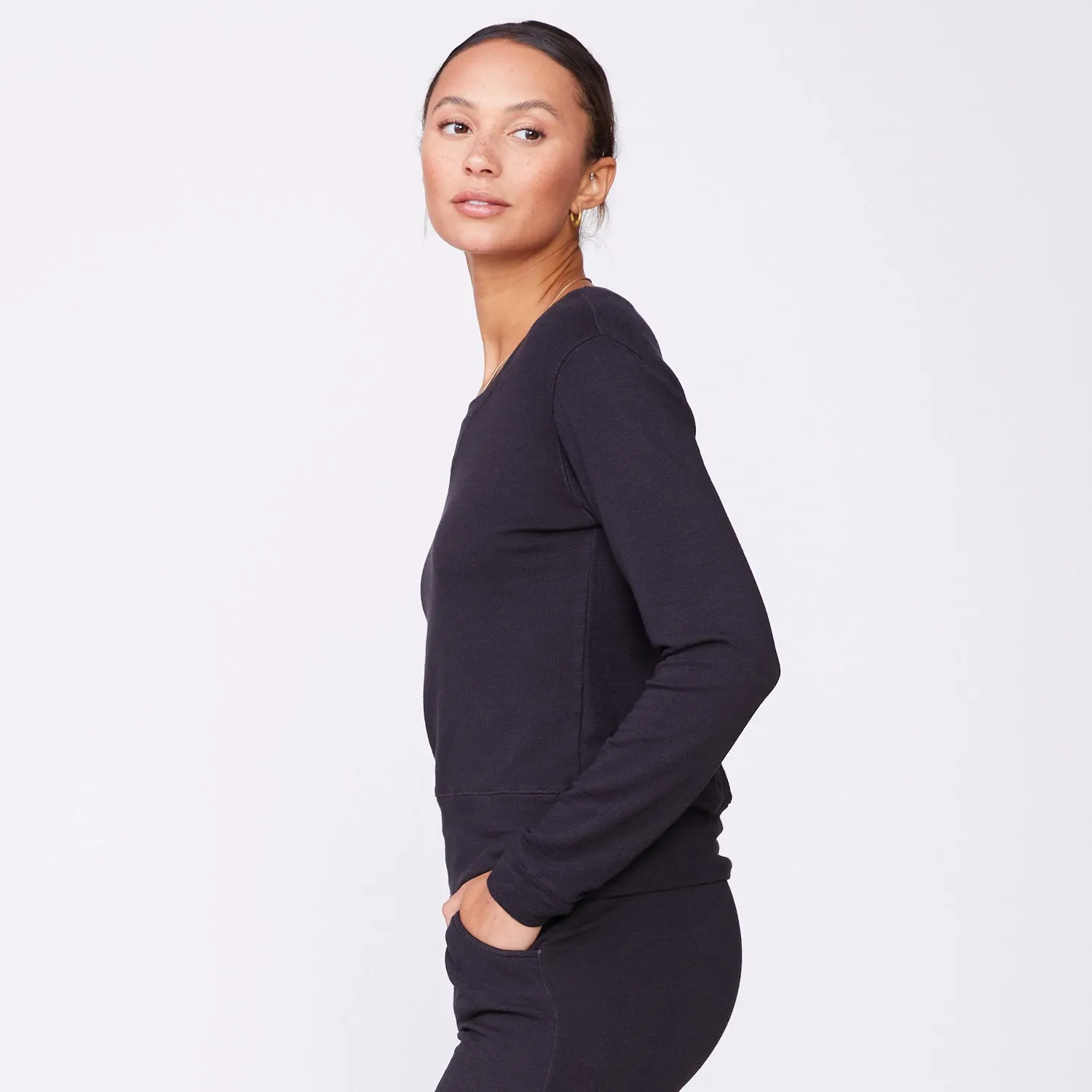 Supersoft Crew Neck Sweatshirt sold by Monrow product image thumbnail 3