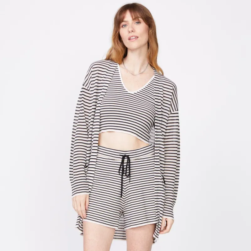 Stripe Sweater Cardigan sold by Monrow