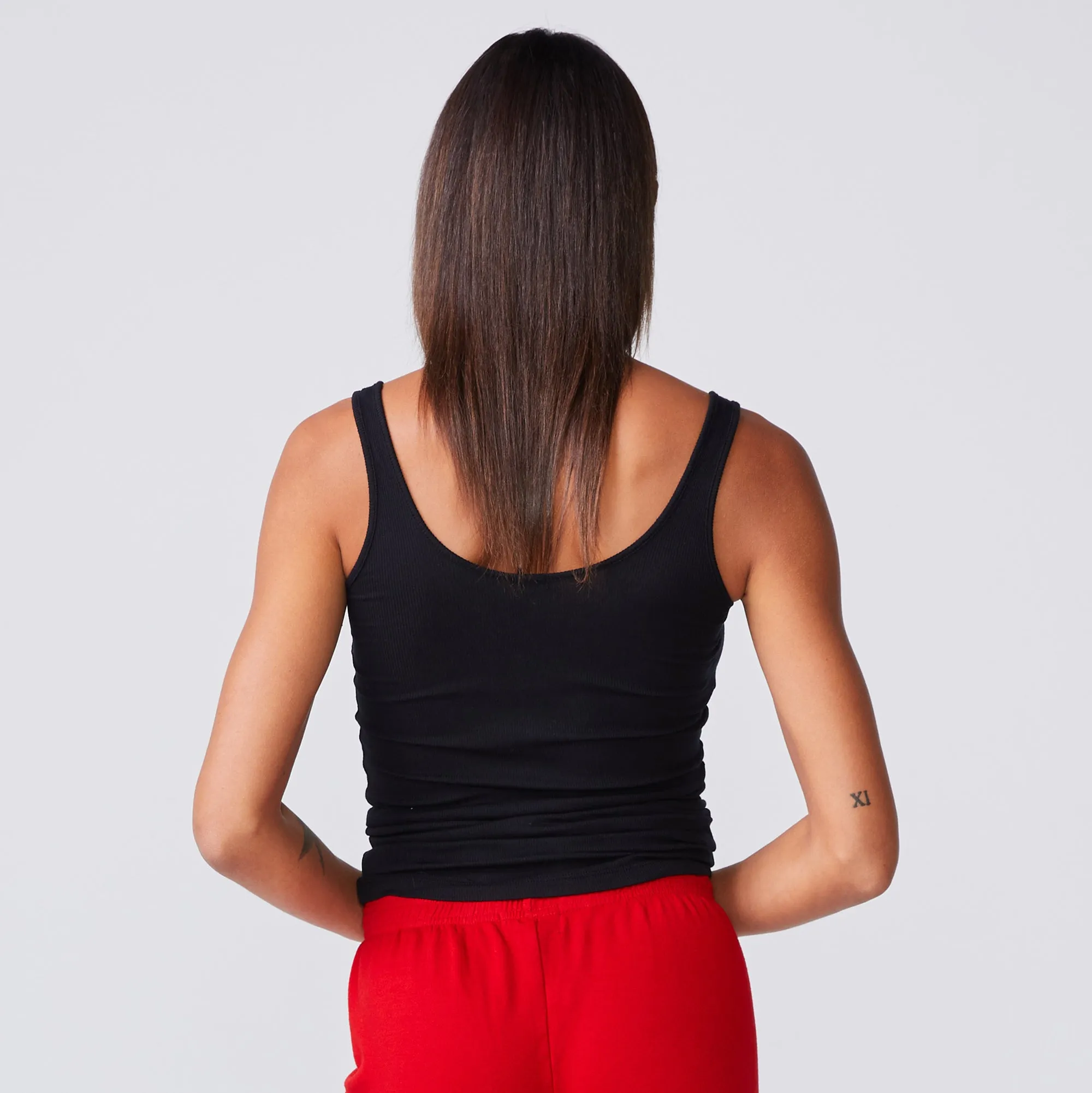 SupimaFine Rib Scoop Neck Tank sold by Monrow product image thumbnail 5