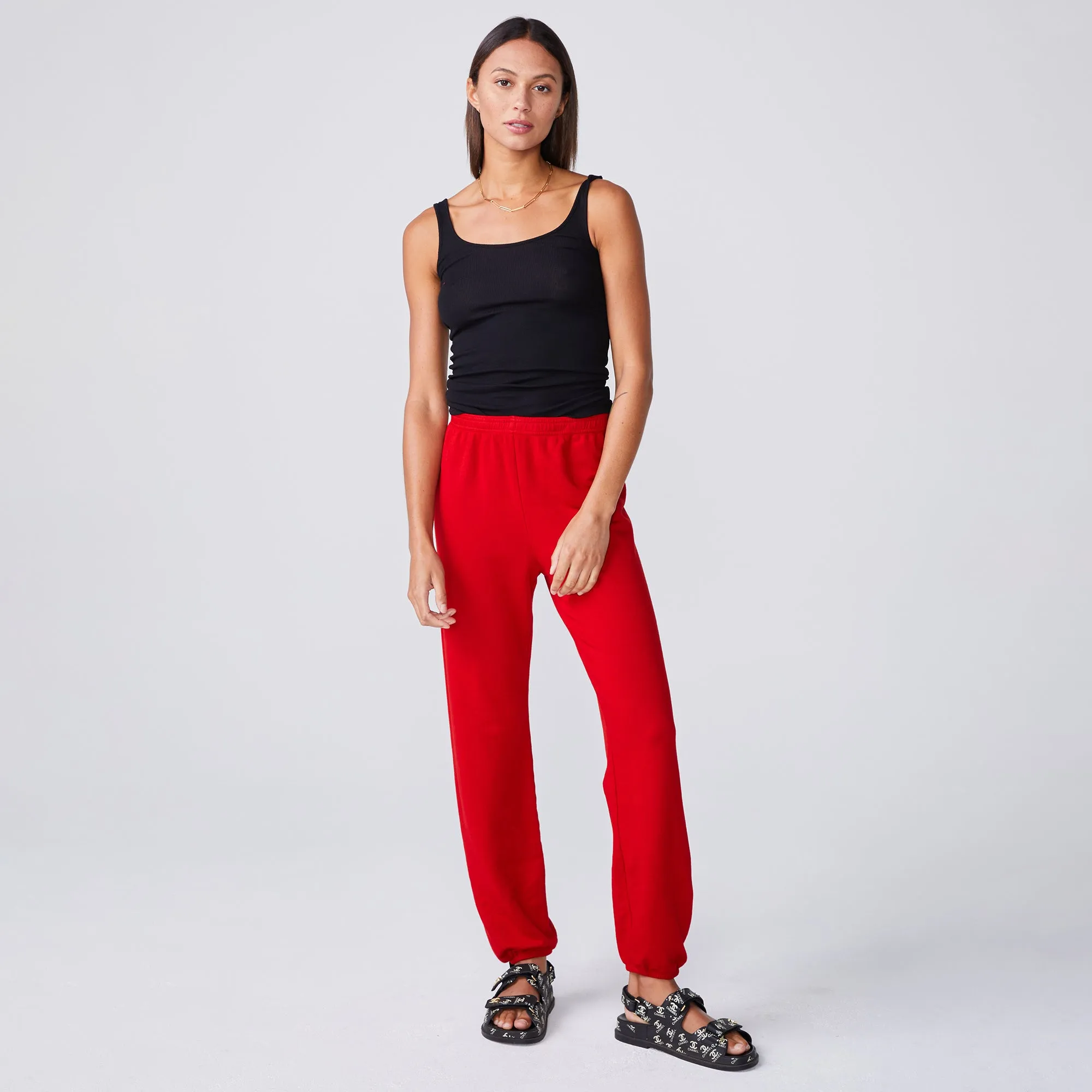 SupimaFine Rib Scoop Neck Tank sold by Monrow product image thumbnail 2