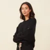 Soft Knit Waffle Crew Neck Sweatshirt sold by Monrow