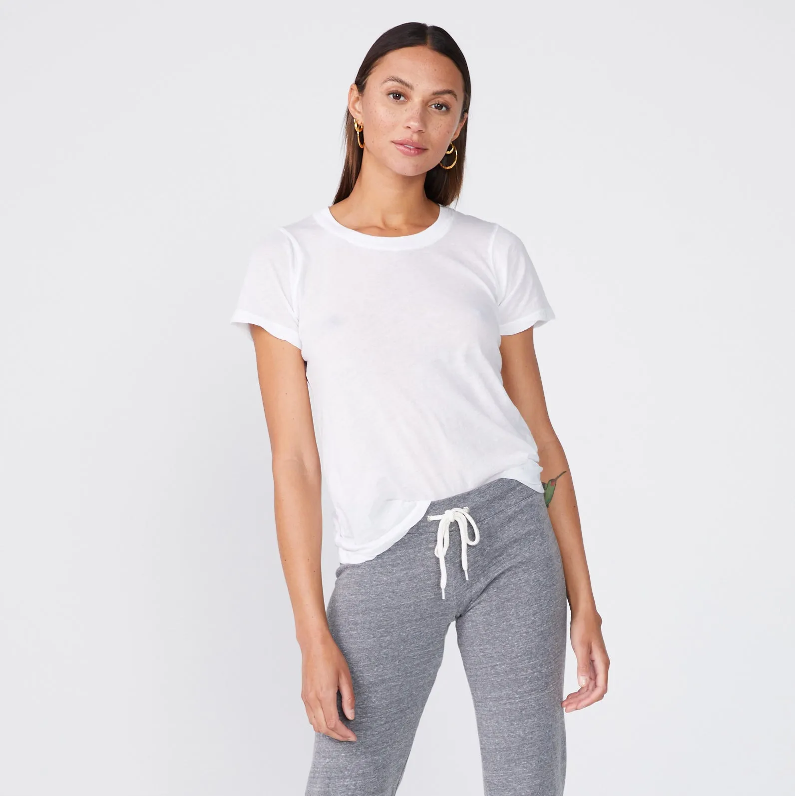 Tissue Fitted Crew Neck Tee sold by Monrow