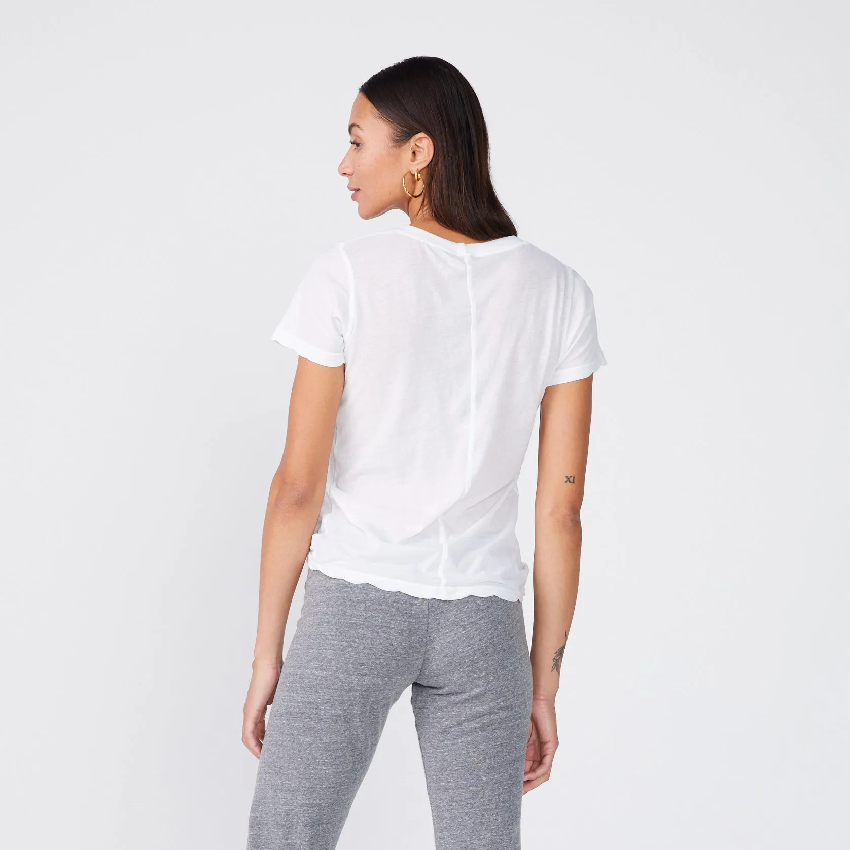 Tissue Fitted Crew Neck Tee sold by Monrow product image thumbnail 4