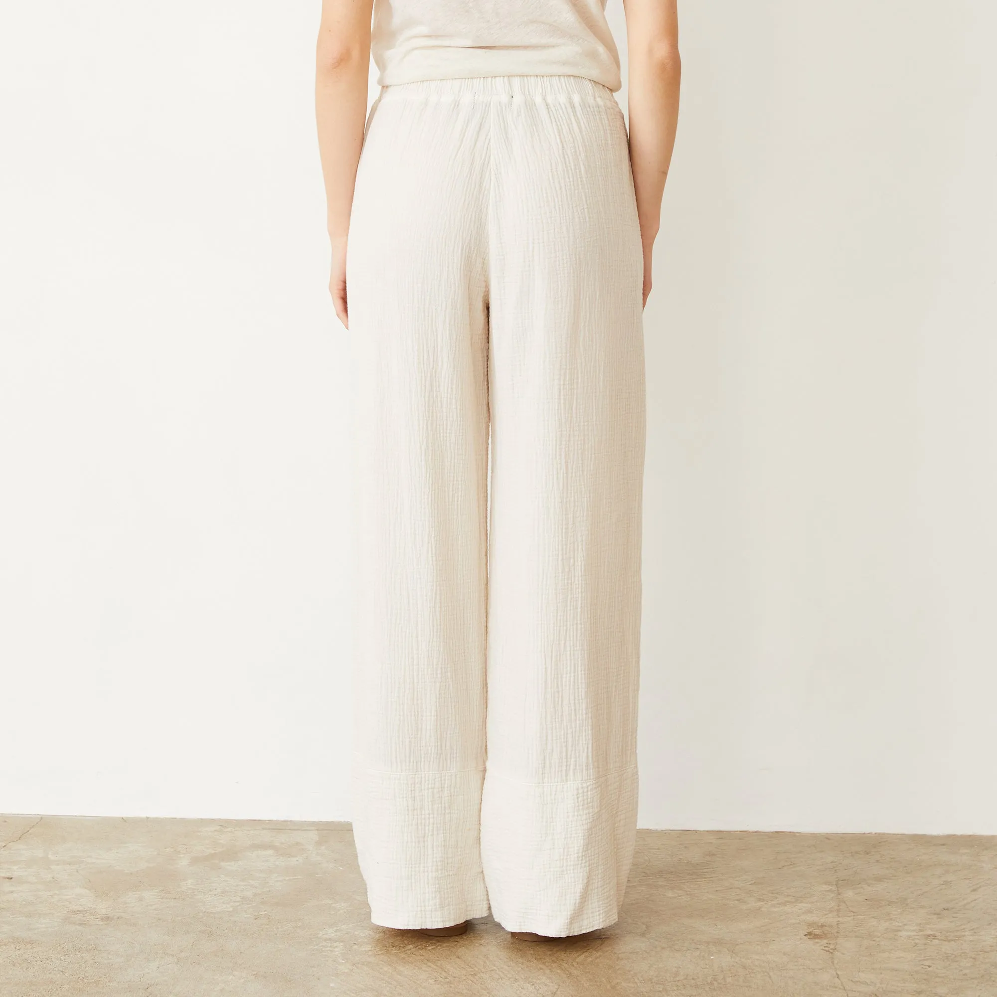Gauze Wide Leg Pant sold by Monrow product image thumbnail 4