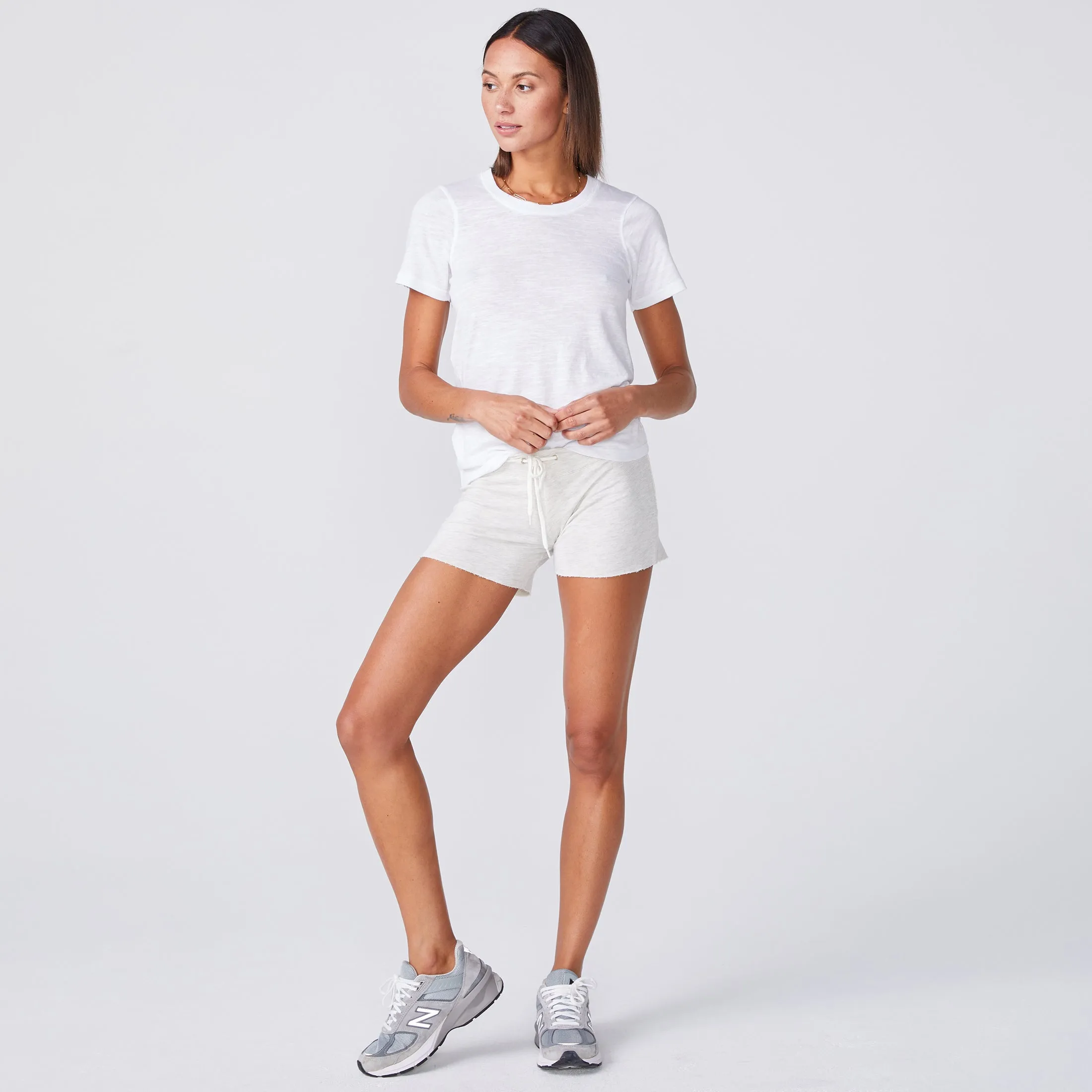 Textured Tri-Blend Fitted Crew Neck Tee sold by Monrow product image thumbnail 3