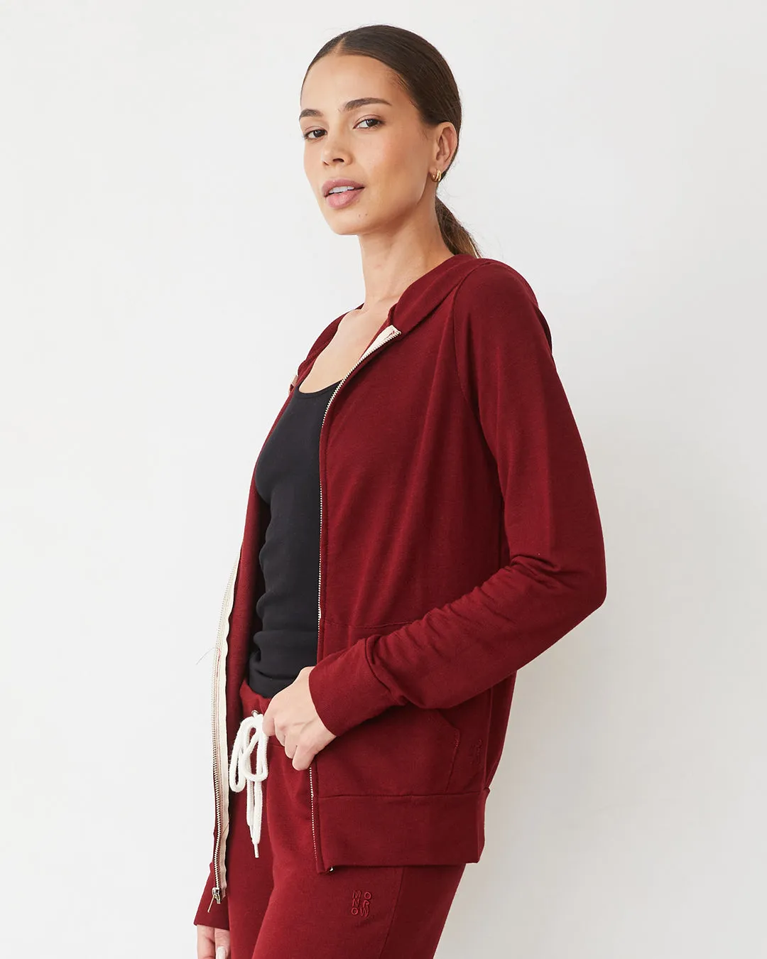 Supersoft Zip Up Hoody sold by Monrow product image thumbnail 3