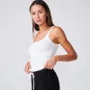 Supimafine Rib Scoop Neck Tank sold by Monrow