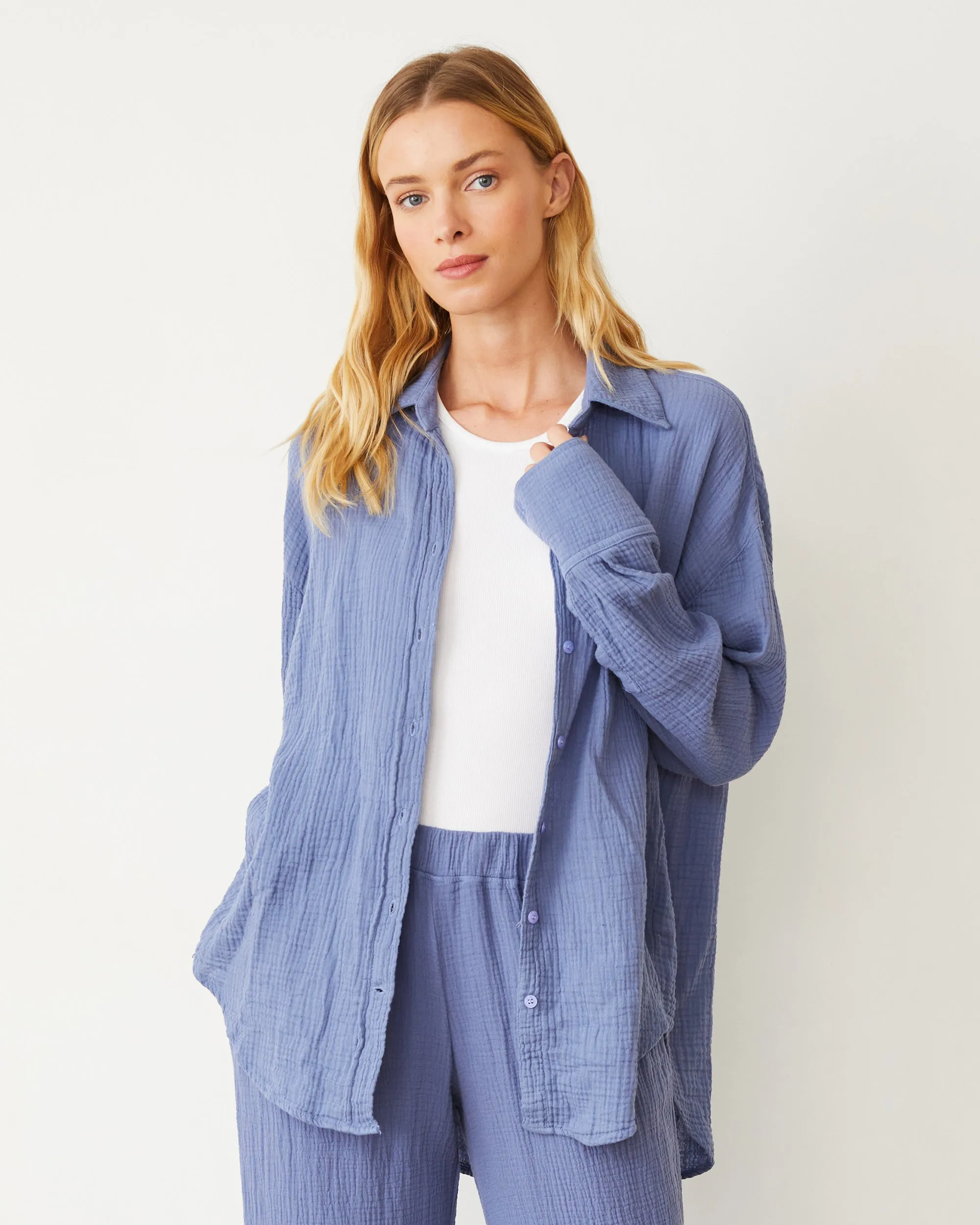 Cotton Gauze Shirt sold by Monrow product image thumbnail 2