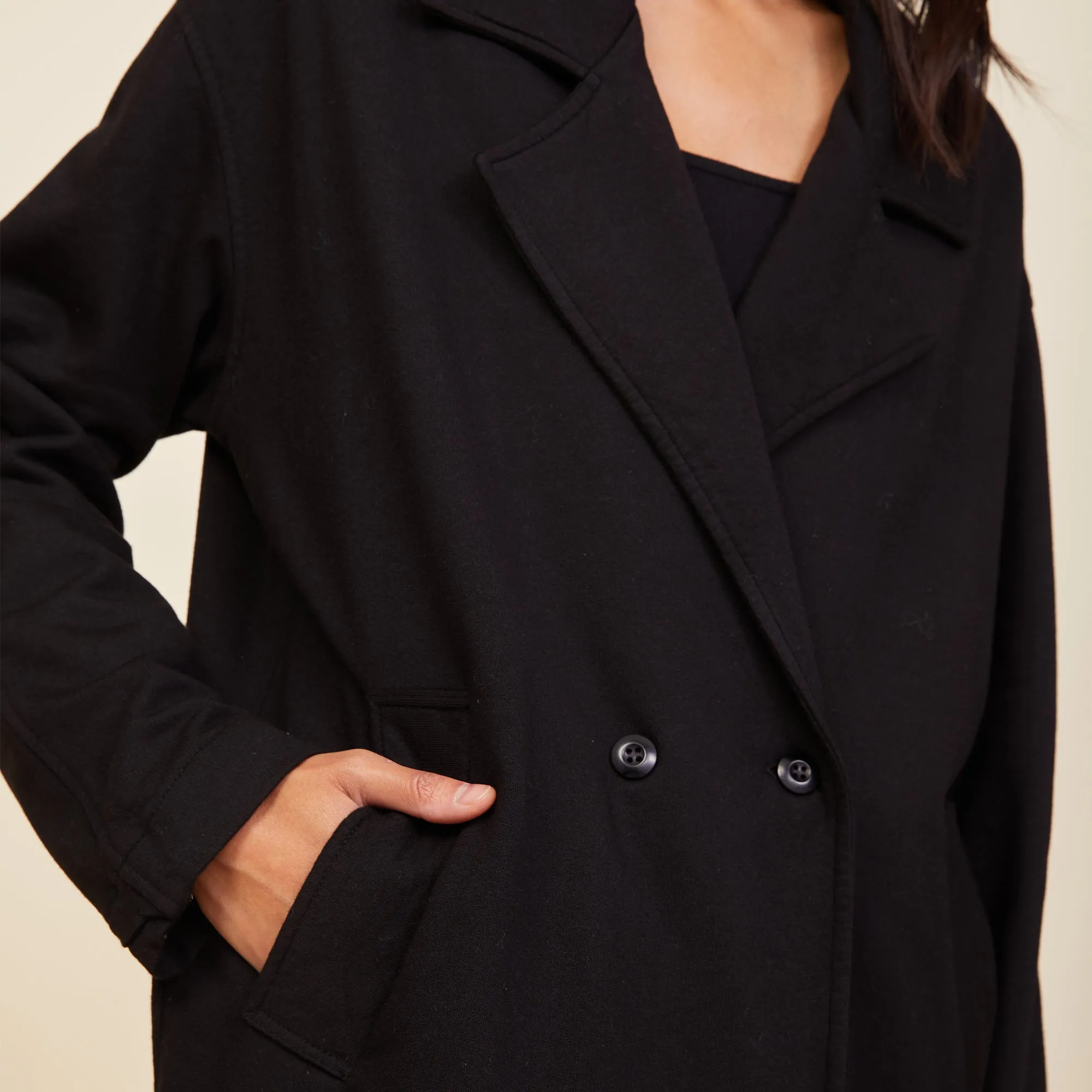 Seamed Fleece Coat sold by Monrow product image thumbnail 4