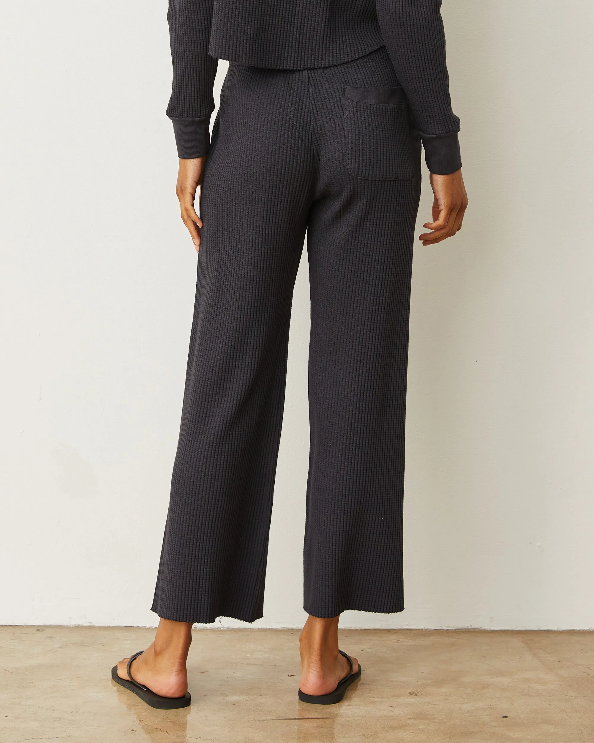 Waffle Crop Lounge Pant sold by Monrow product image thumbnail 5