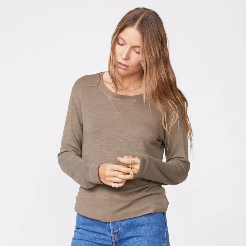 Supersoft Crew Neck Sweatshirt made by Monrow