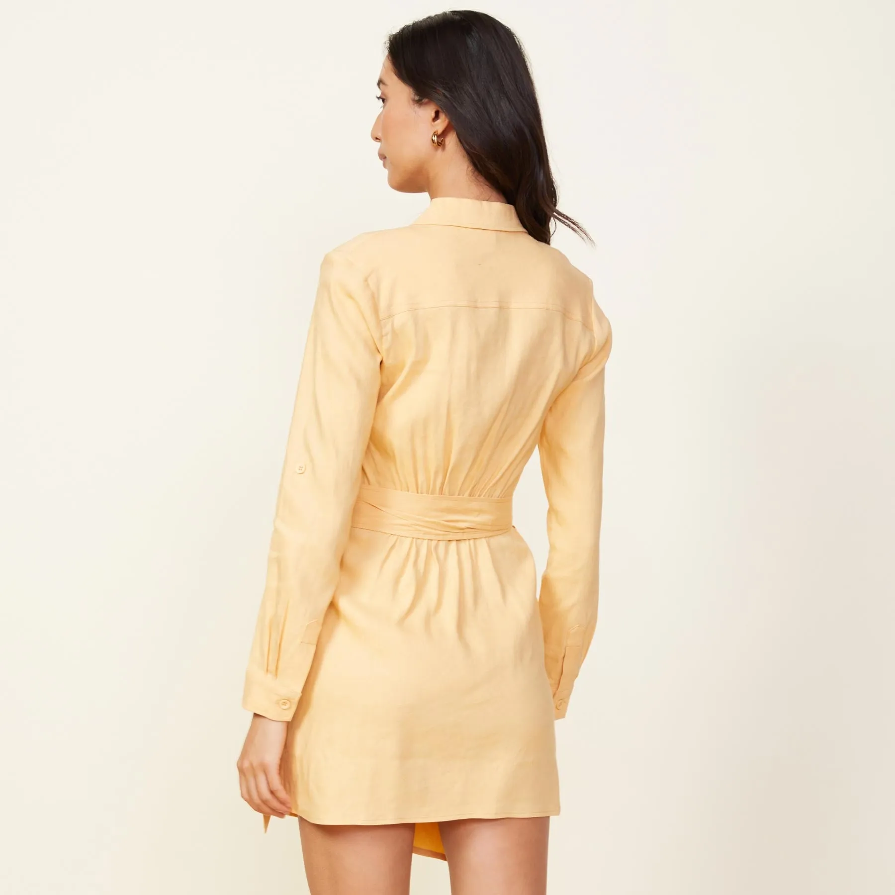 Linen Mini Dress sold by Monrow product image thumbnail 5