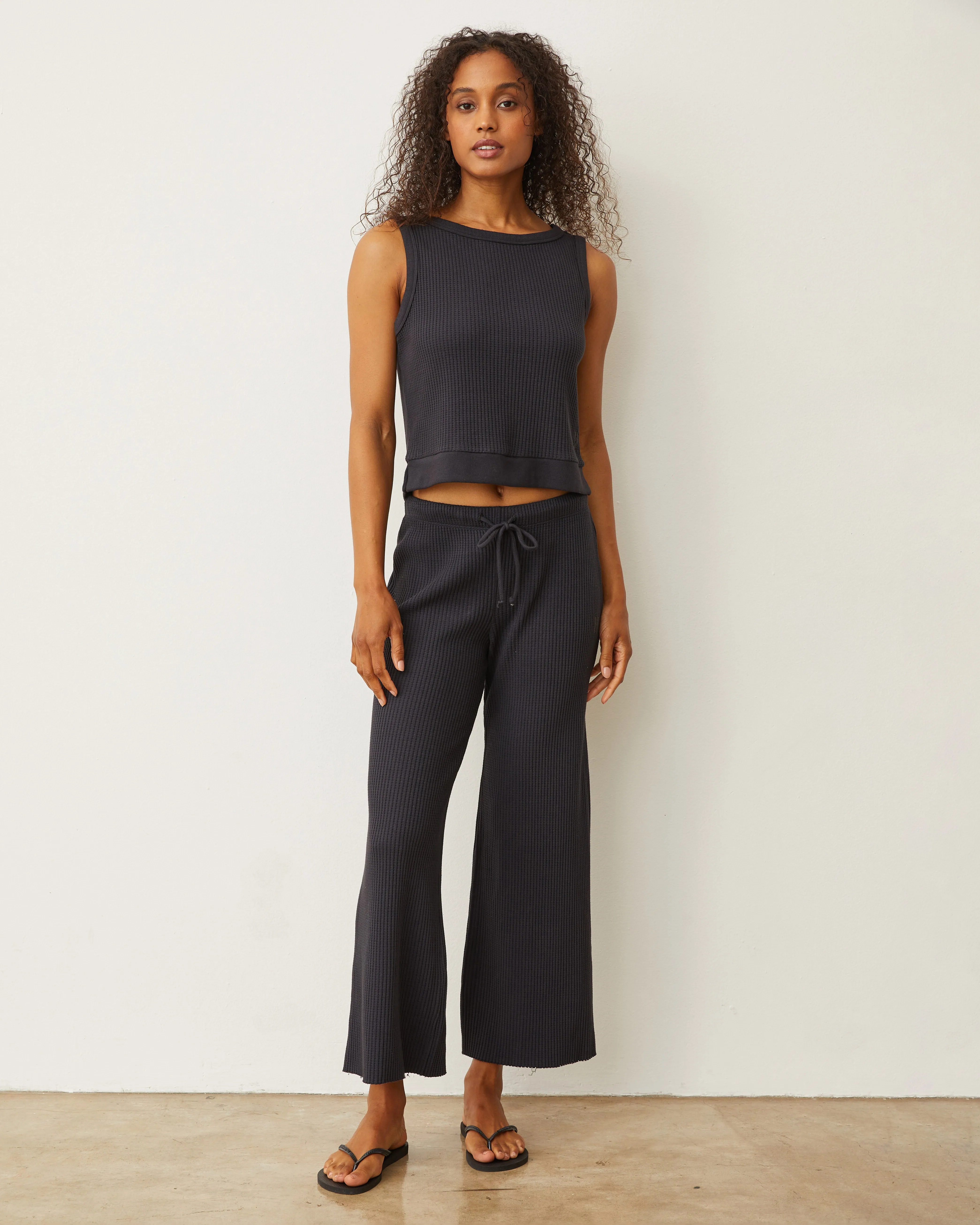 Waffle Boxy Tank sold by Monrow product image thumbnail 2