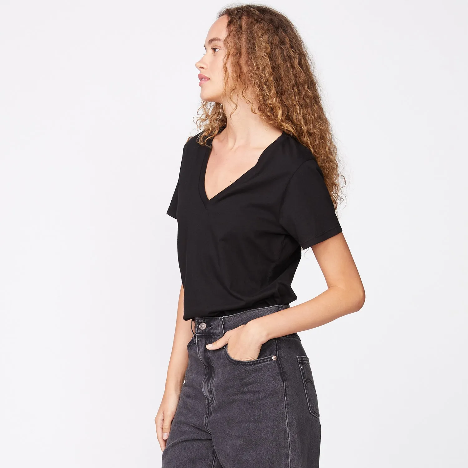 90's V Neck sold by Monrow product image thumbnail 3