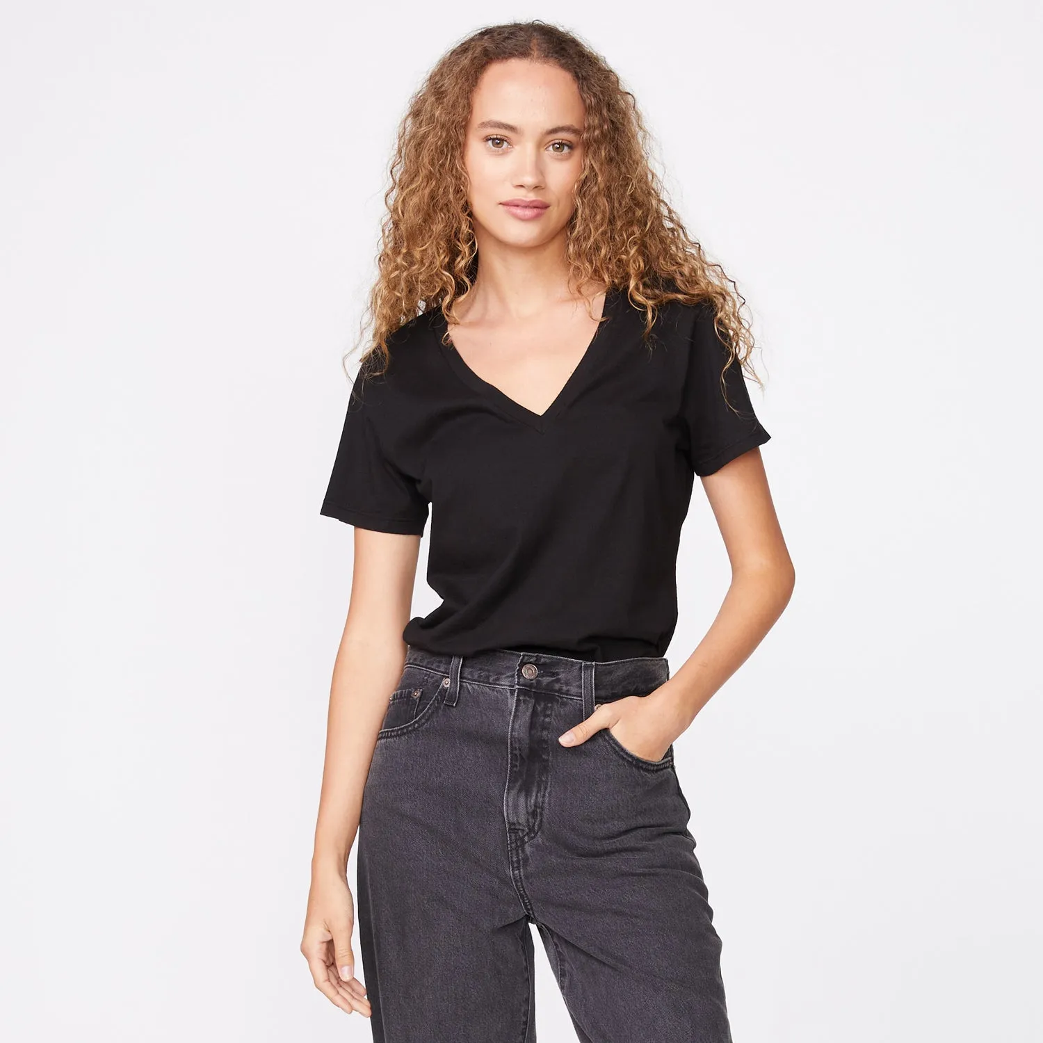 90's V Neck sold by Monrow