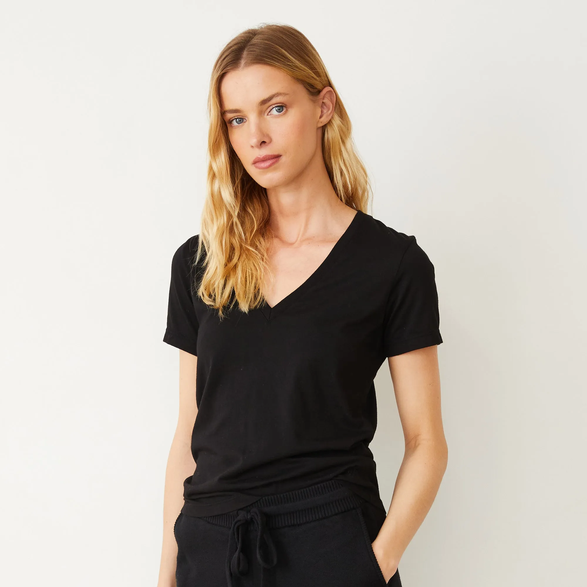 Basic V Neck Tee sold by Monrow product image thumbnail 3