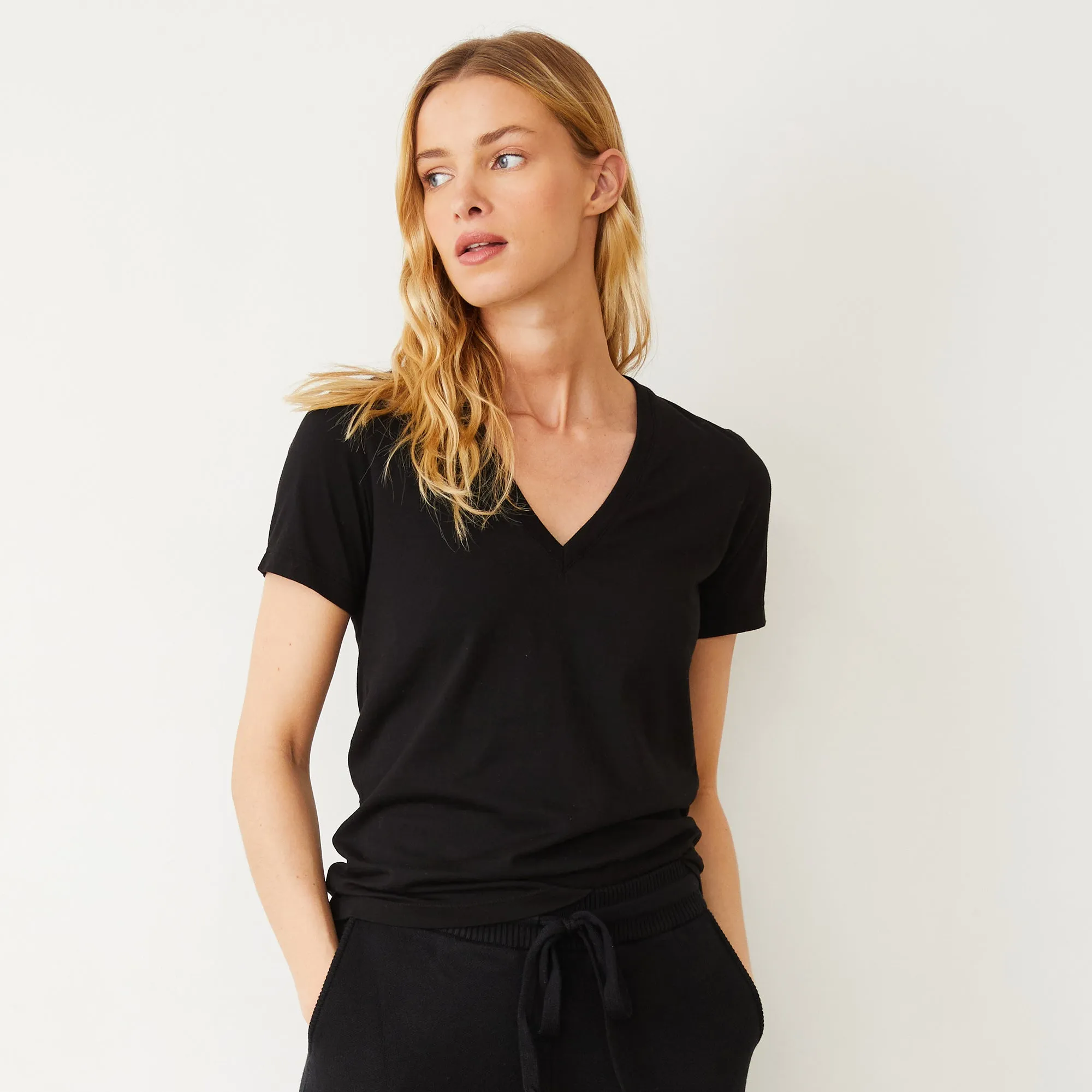 Basic V Neck Tee sold by Monrow product image thumbnail 2