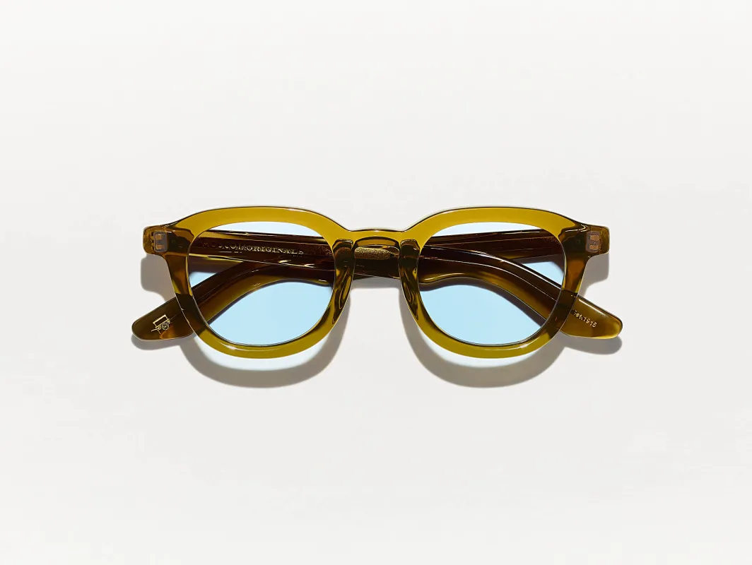 DAHVEN POLYCHROME OLIVE BROWN sold by MOSCOT