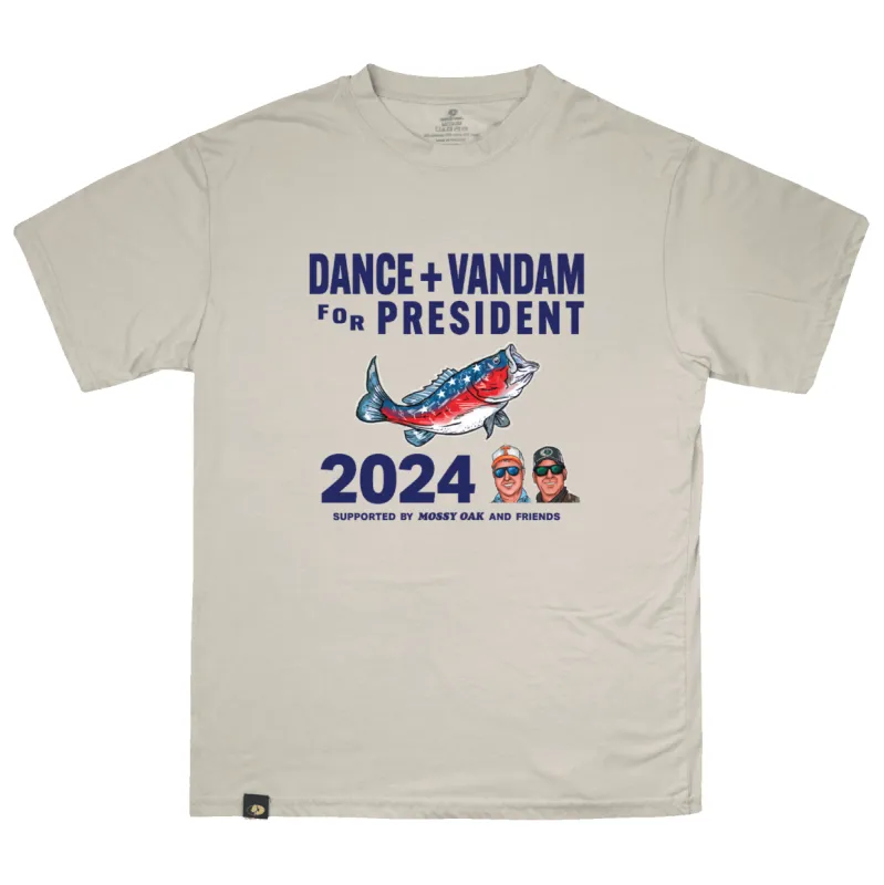 Dance + VanDam American Bass Tee sold by Mossy Oak