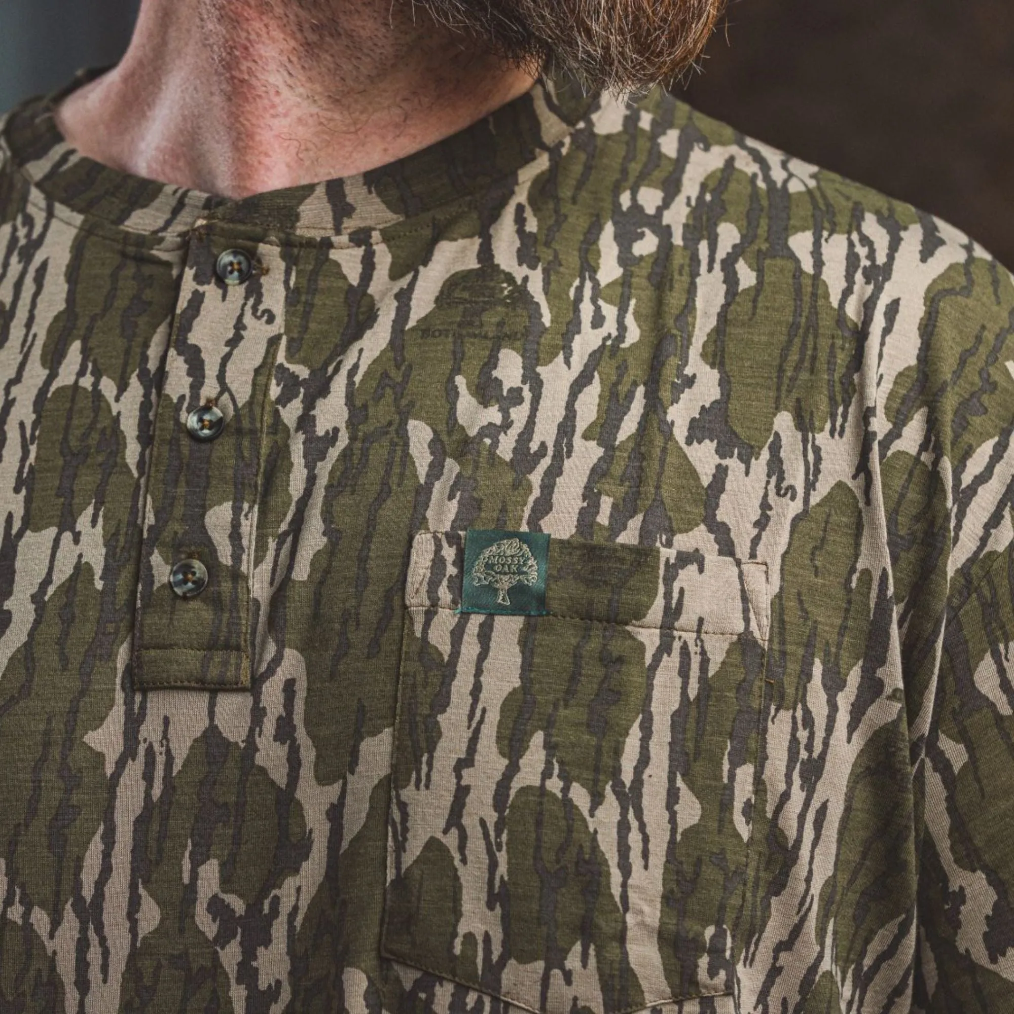 Tombigbee Light Short Sleeve Henley sold by Mossy Oak product image thumbnail 5