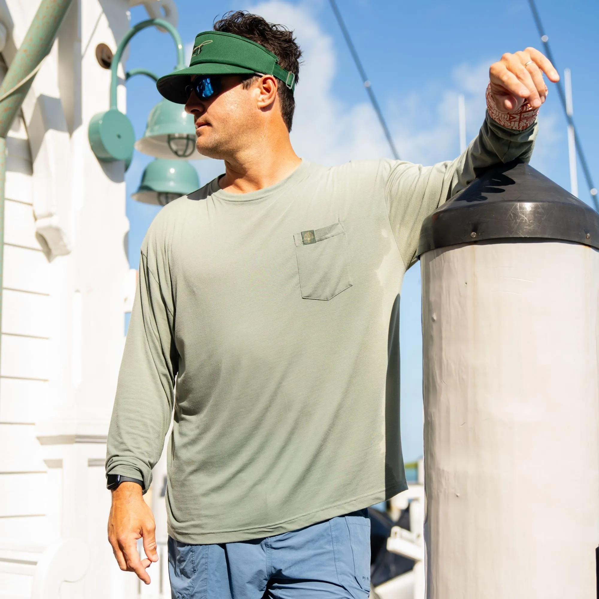 Tombigbee Light Long Sleeve Pocket Tee sold by Mossy Oak product image thumbnail 4