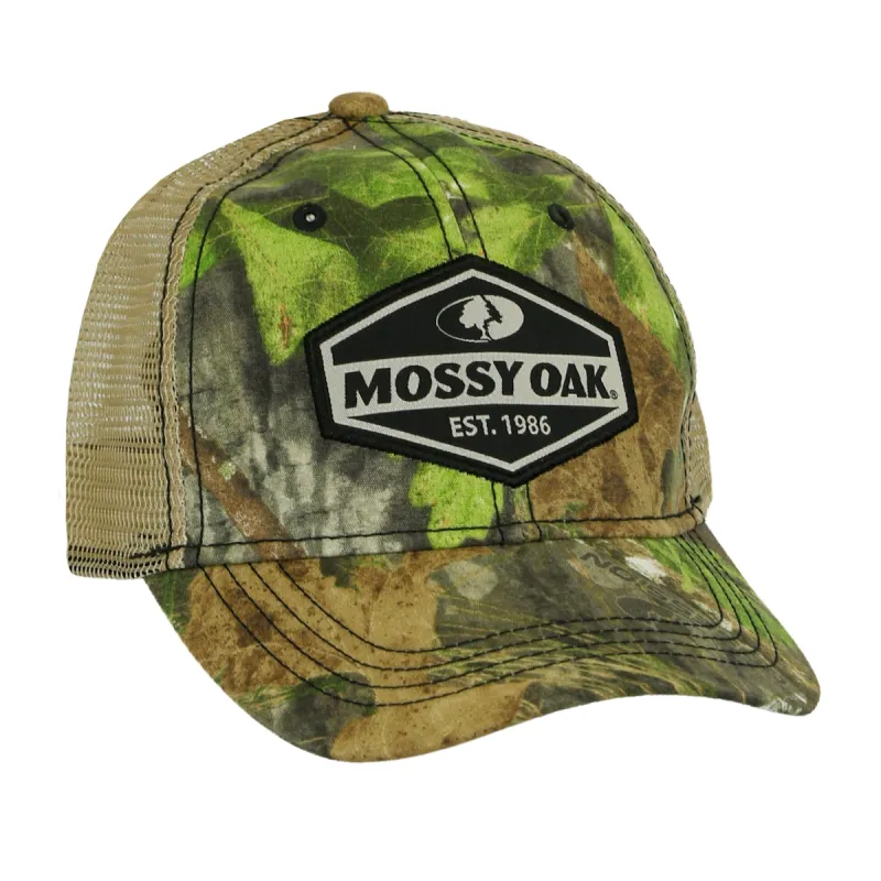 Mossy Oak Diamond Patch Mesh Back Cap made by Mossy Oak