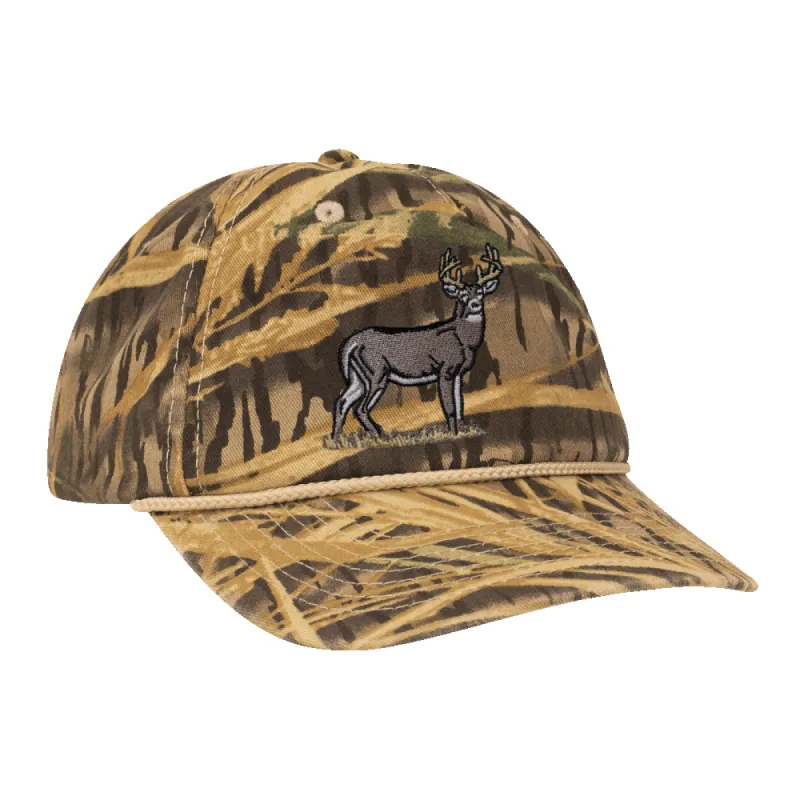 Wright Broadside Buck 5-Panel Rope Hat sold by Mossy Oak