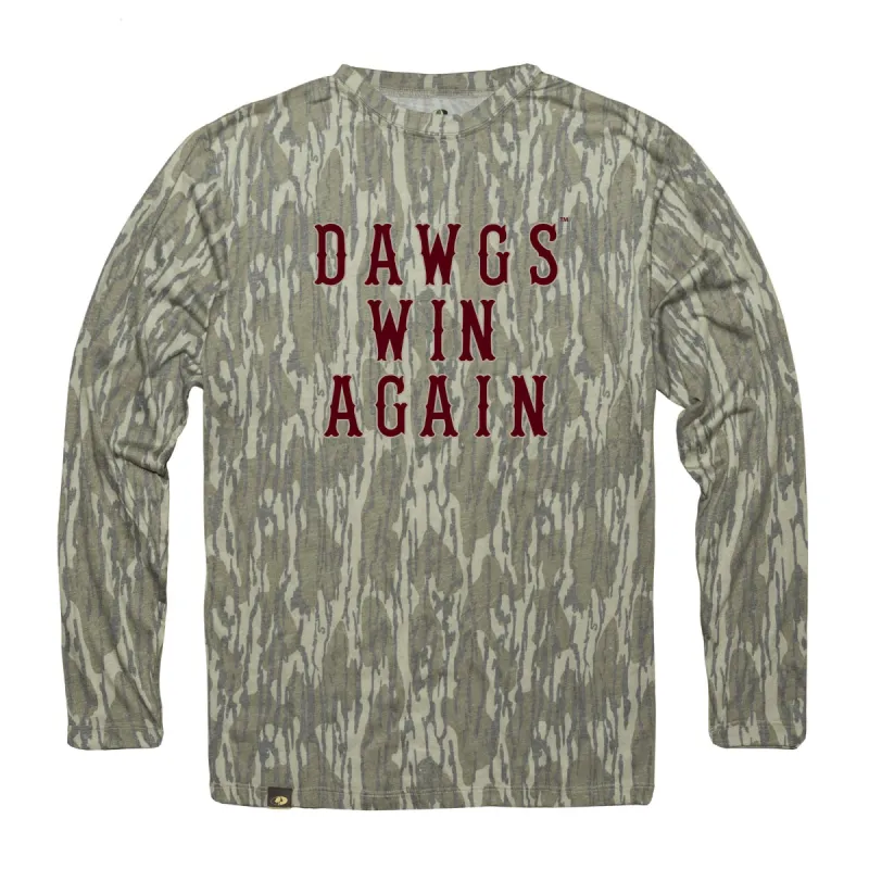 MSU Vintage Dawgs Win Again LS Tee sold by Mossy Oak