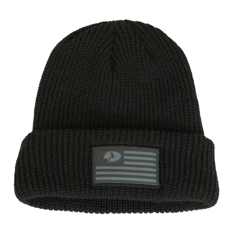 Mossy Oak Flag Patch Beanie made by Mossy Oak