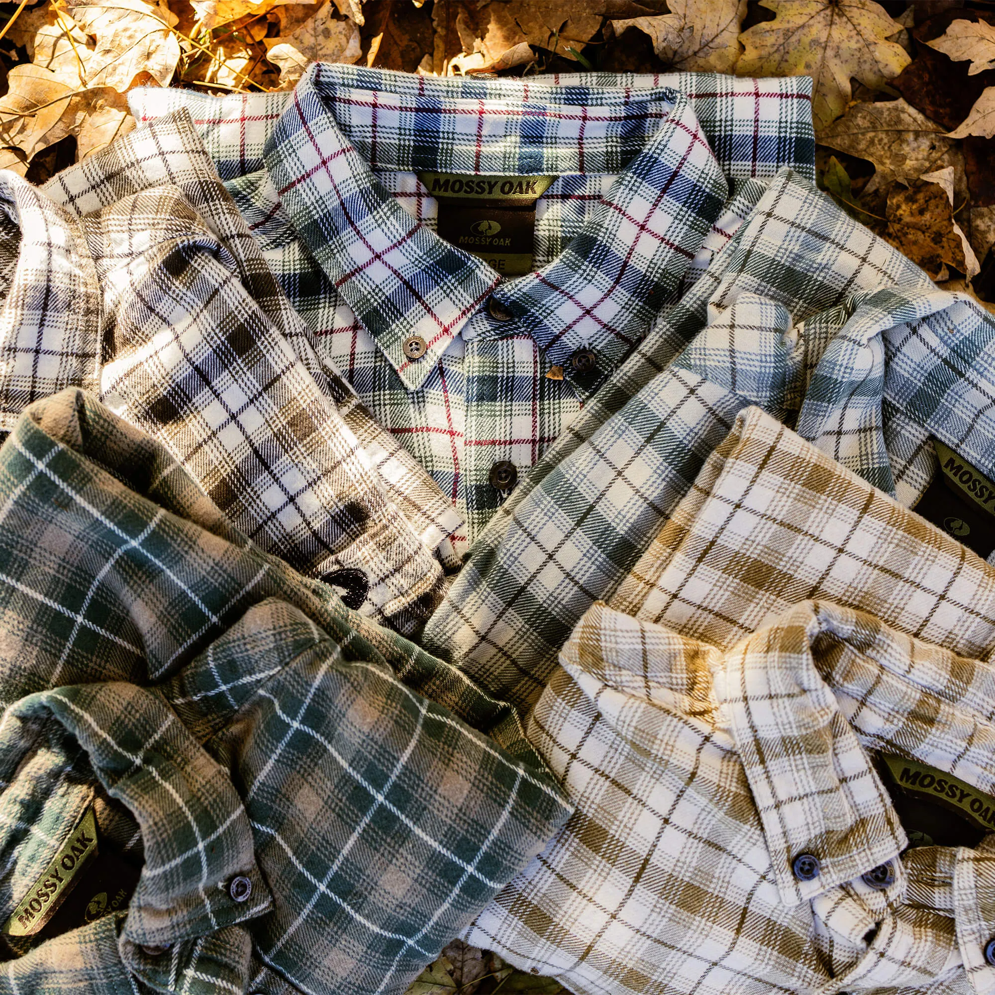 Cotton Mill Yarn Dyed Flannel Shirt sold by Mossy Oak product image thumbnail 3