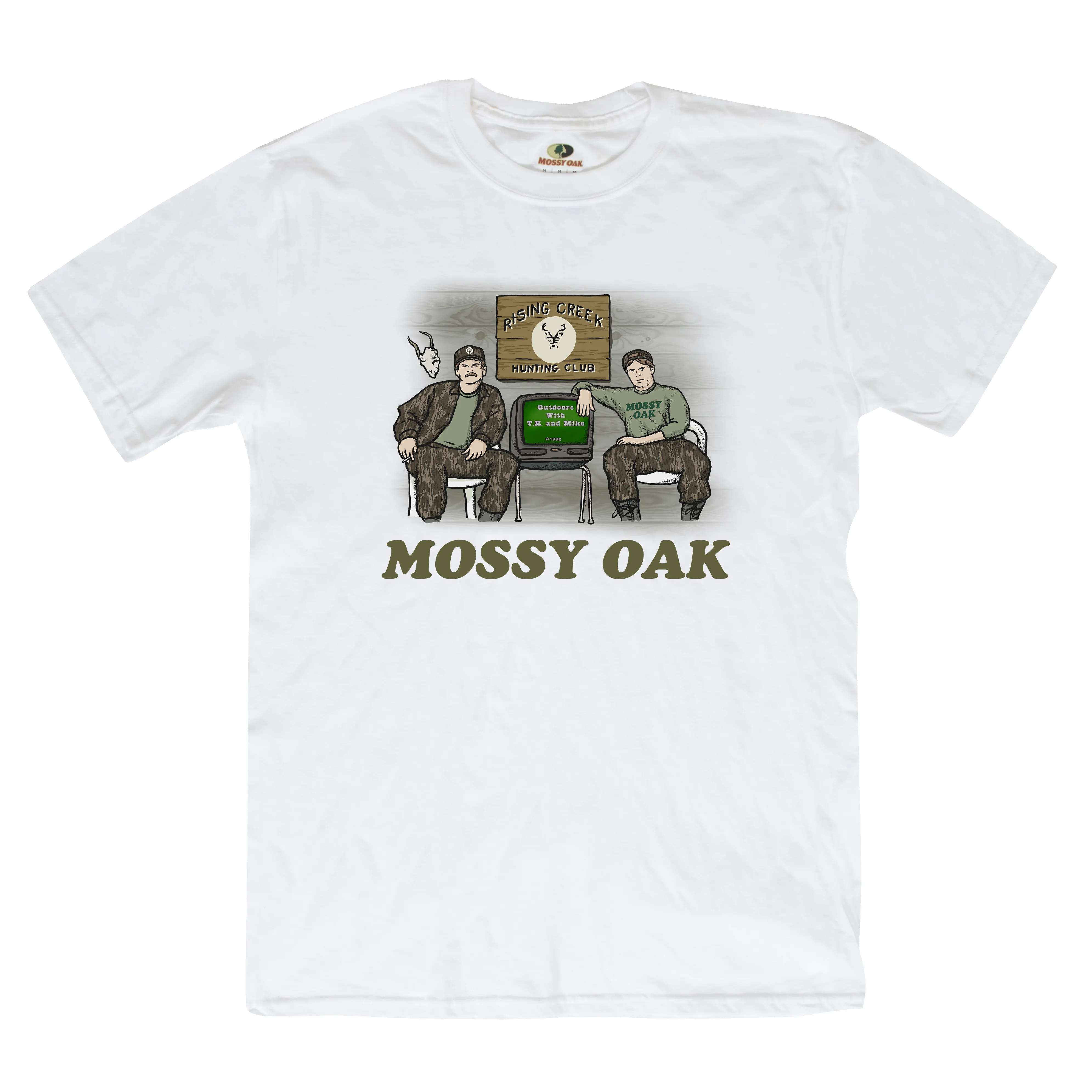 TK & Mike "Front Porch" Tee sold by Mossy Oak