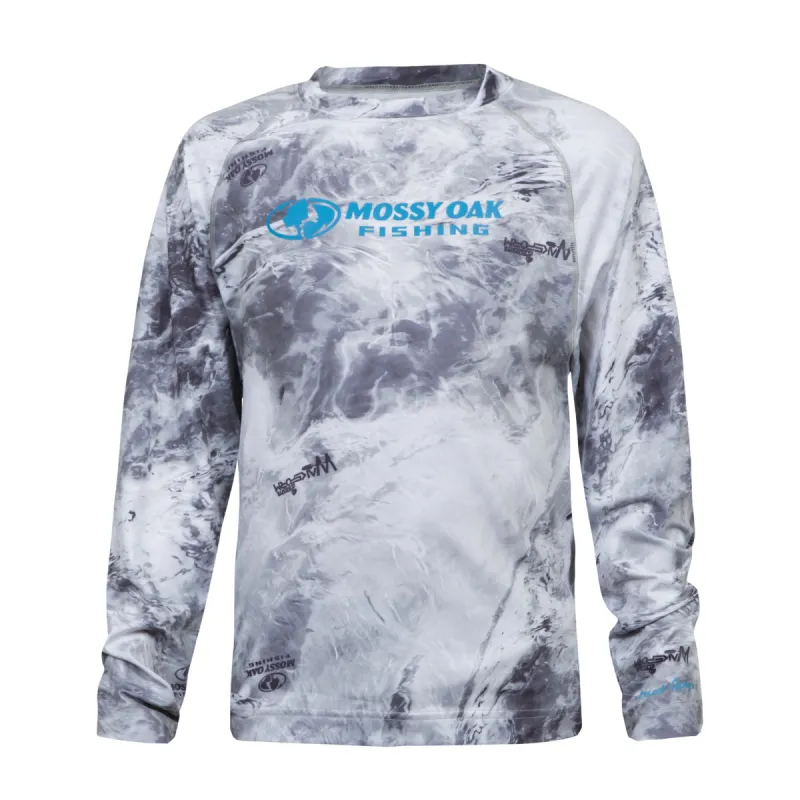 Youth Shield Logo Long Sleeve Shirt sold by Mossy Oak