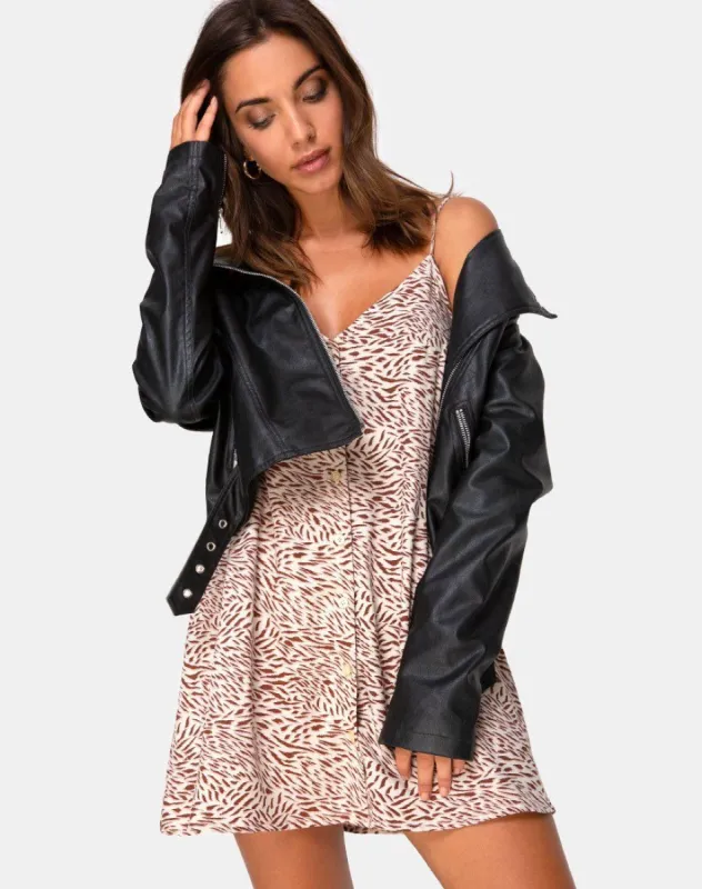 Sanna Slip Dress in Safari Taupe sold by Motel Rocks