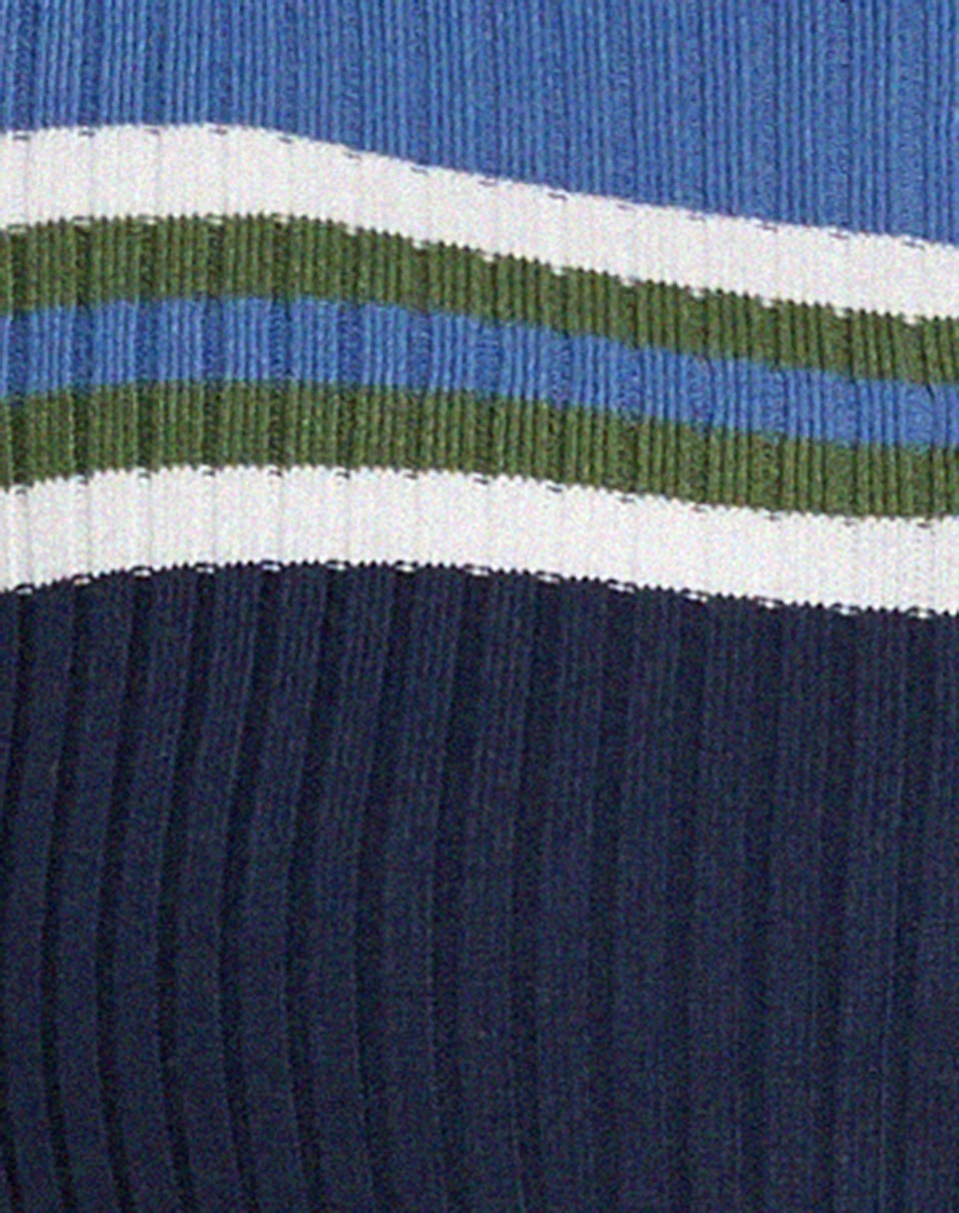 Tuzifa Cropped Knit Jumper in Navy Green and Blue sold by Motel Rocks product image thumbnail 8