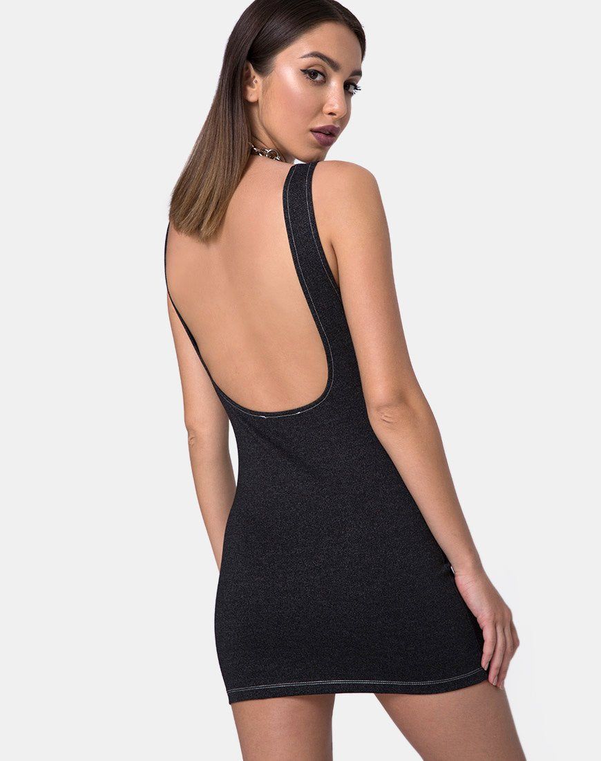 Spara Dress in Denim Black sold by Motel Rocks product image thumbnail 2