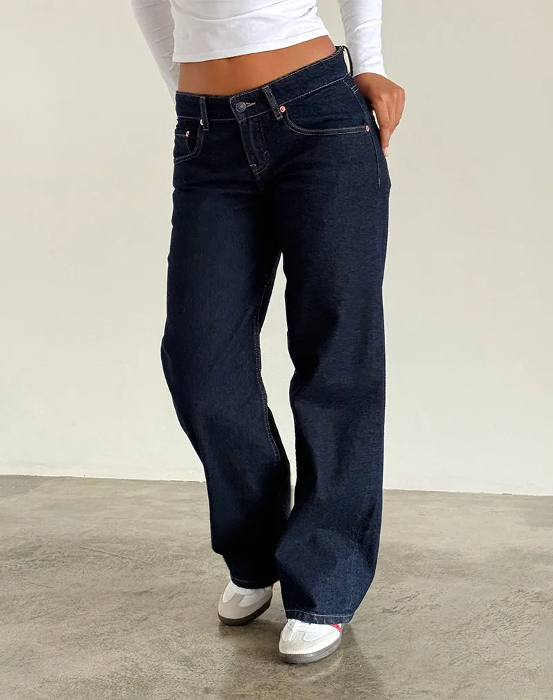 Low Rise Parallel Jeans in Indigo sold by Motel Rocks product image thumbnail 4