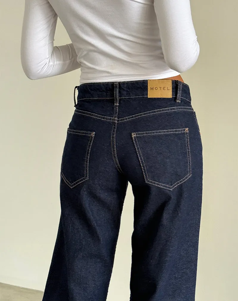 Low Rise Parallel Jeans in Indigo sold by Motel Rocks product image thumbnail 5