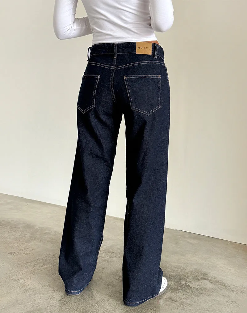Low Rise Parallel Jeans in Indigo sold by Motel Rocks product image thumbnail 3