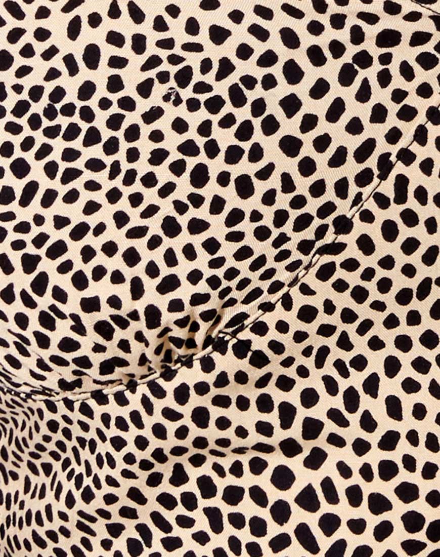 Naya Crop Top in Mini Croc Tan sold by Motel Rocks product image thumbnail 5