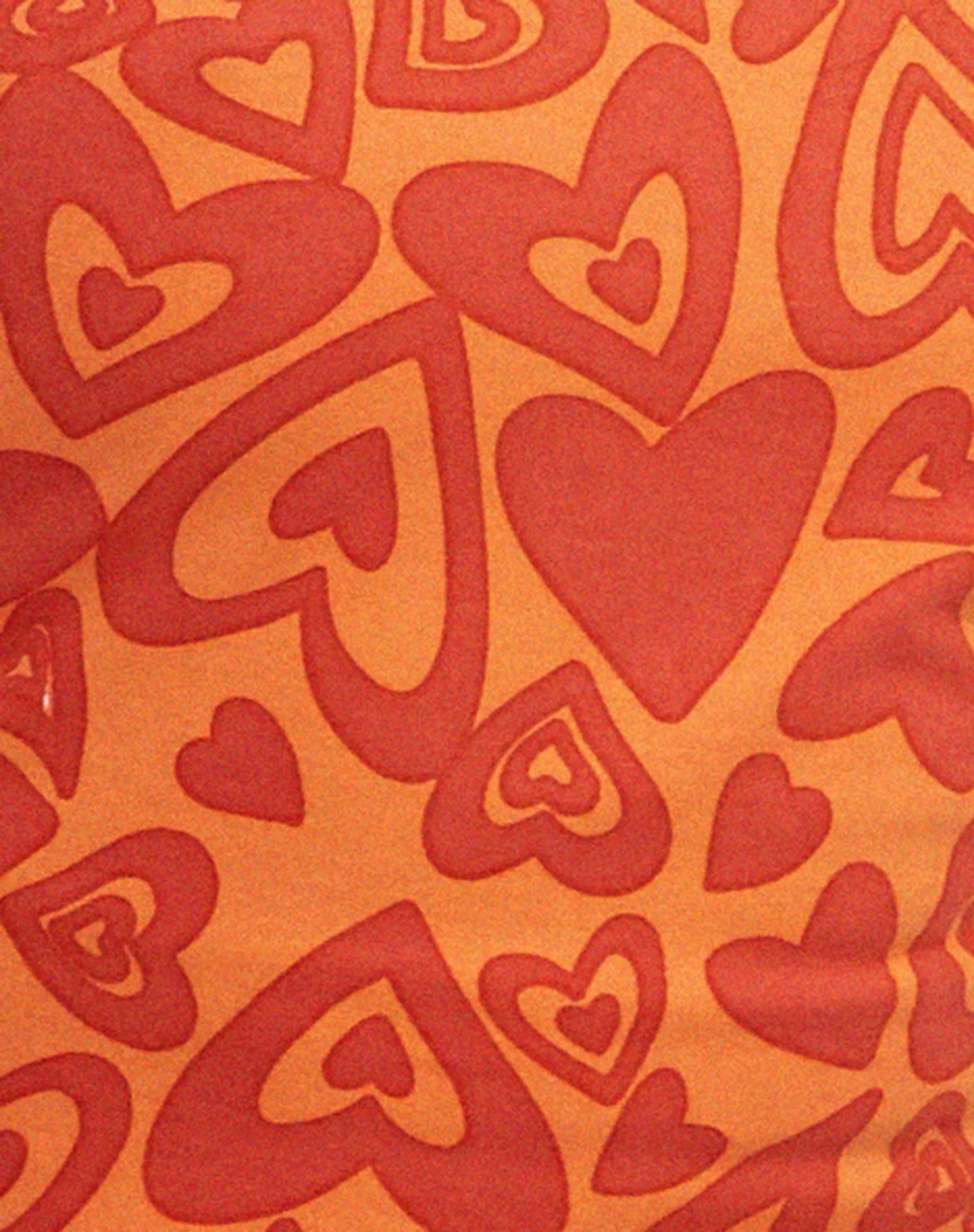 Baruna Top in Retro Heart Orange sold by Motel Rocks product image thumbnail 5