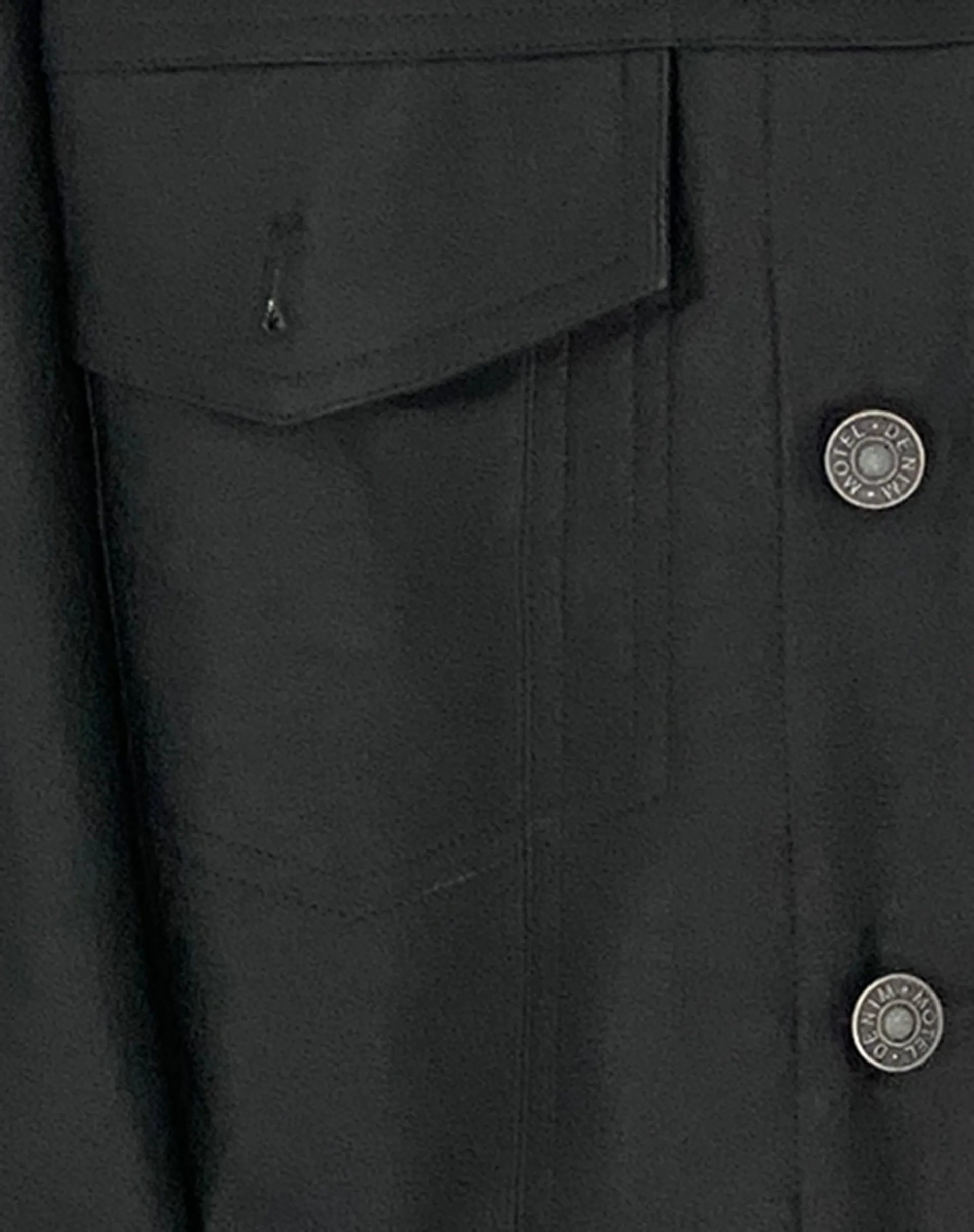 Colleen Oversized Jacket in PU Black sold by Motel Rocks product image thumbnail 5