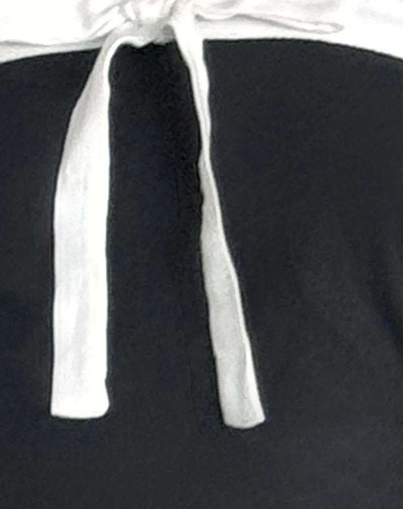 Faelas Mini Dress in Tap Shoe with Off White Bows sold by Motel Rocks product image thumbnail 5