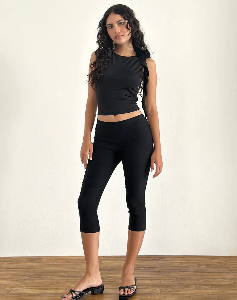Morena Rosette Top in Black sold by Motel Rocks product image thumbnail 2