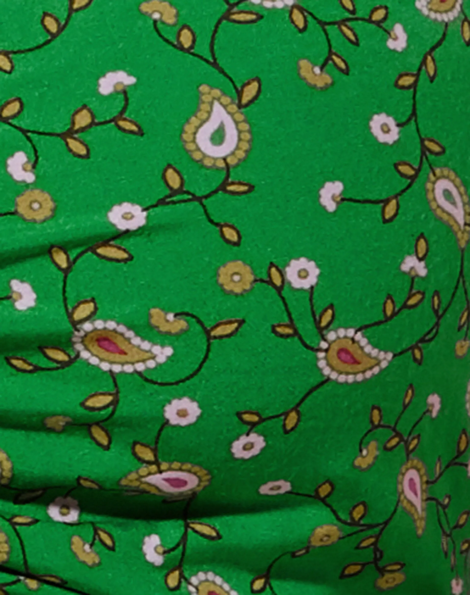 Raeto Crop Top in Paisley Fun Green sold by Motel Rocks product image thumbnail 5